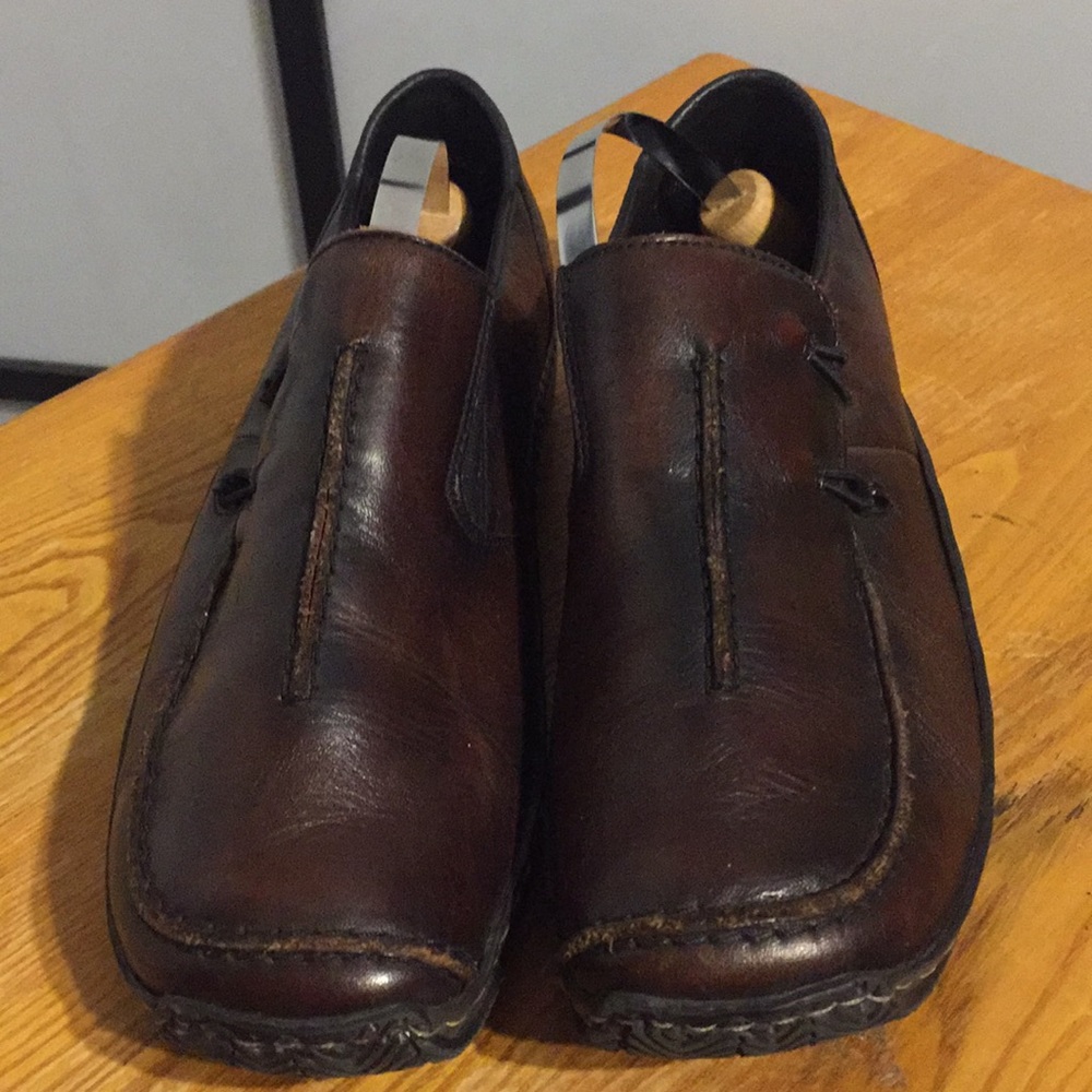 Rieker Antistress Brown Distressed Shoes Size 39